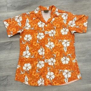 Men’s Hawaiian Luau Tropical Shirt Halloween Costume Button Down Short Sleeve
